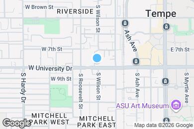 Map image of the property - 510 W University Dr