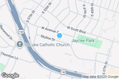 Map image of the property - 2510 Skyline Dr