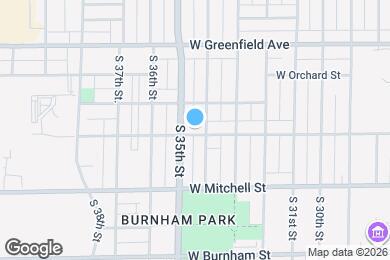 Map image of the property - 3410 W Lapham St