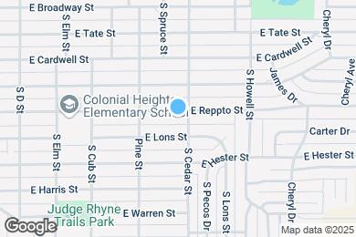Map image of the property - 1318 E Reppto