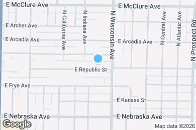 Map image of the property - 707 E Republic St