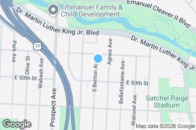 Map image of the property - 4917 S Benton Ave