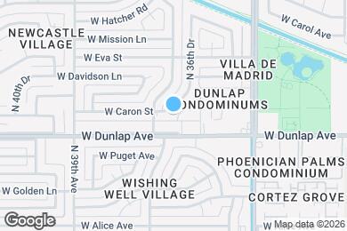 Map image of the property - 3631 W Caron St