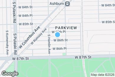 Map image of the property - 3728 W 86th St