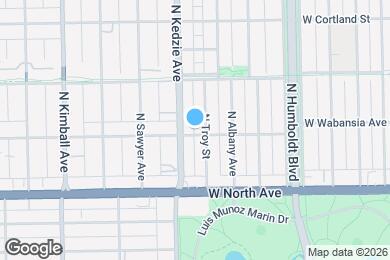 Map image of the property - 3138 W Wabansia Ave
