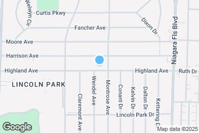 Map image of the property - Lincoln Park Duplexes