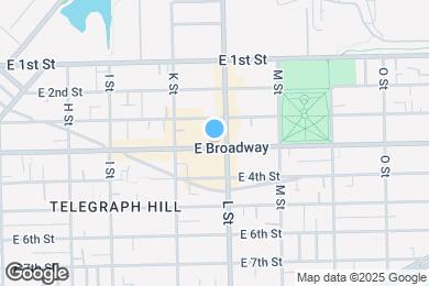 Map image of the property - 742 E Broadway