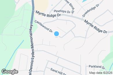 Map image of the property - 961 Castlewood Dr