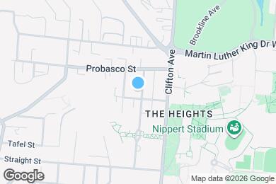 Map image of the property - 2805 Stratford - Amazing location one block from University of Cincinnati