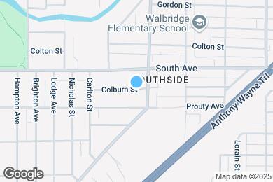 Map image of the property - 1413 Colburn St
