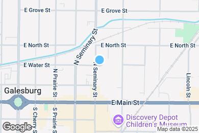 Map image of the property - 195 N Seminary St