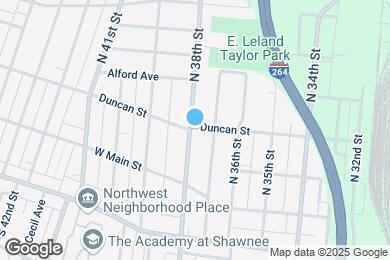 Map image of the property - 131 N 38th St