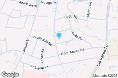 Map image of the property - 1423 Don Gaspar Ave