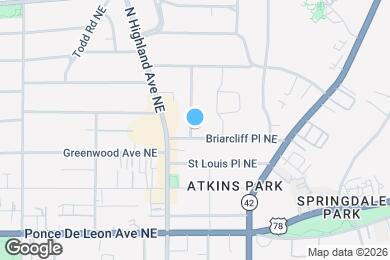Map image of the property - 1102 Briarcliff Pl NE