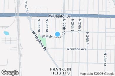 Map image of the property - 3852 N 28th St