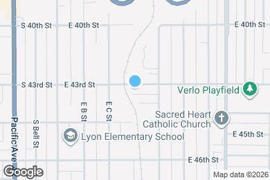 Map image of the property - 406 E 43rd St