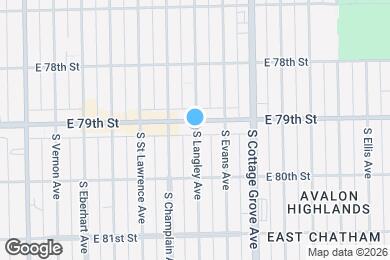 Map image of the property - 7908 S Langley Ave