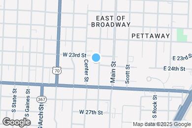 Map image of the property - 2320 S Louisiana St