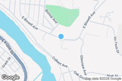 Map image of the property - 153 E Bissell Ave