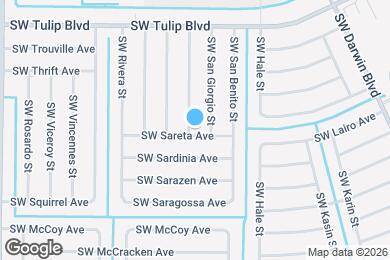 Map image of the property - 3597 SW Ronald St