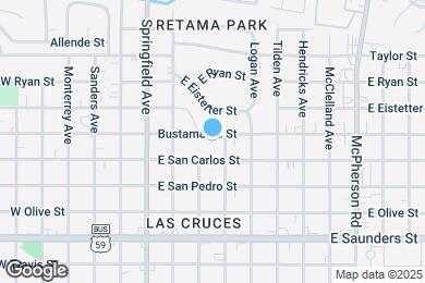 Map image of the property - 605 Bustamante St