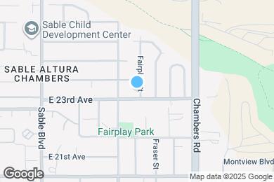 Map image of the property - 2333 Fairplay St
