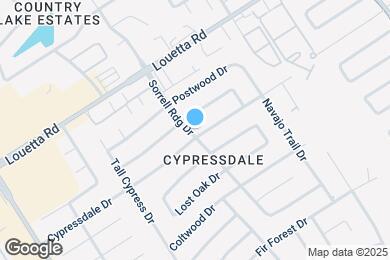 Map image of the property - 3922 Cypressdale Dr