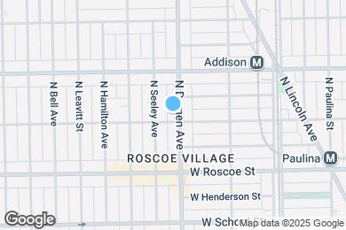 Map image of the property - 3506 N Damen Ave