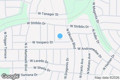 Map image of the property - 2471 W Vespero St