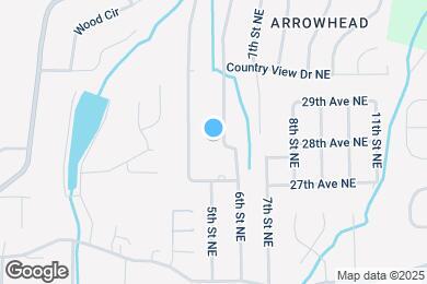 Map image of the property - 2616 6th St NE