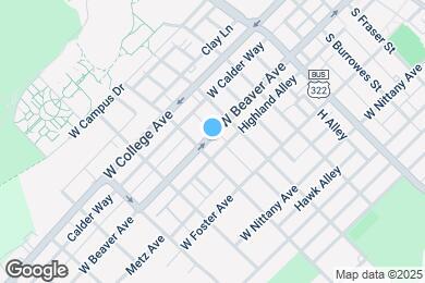 Map image of the property - 626 W Beaver Ave