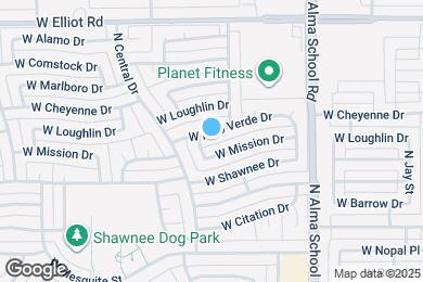 Map image of the property - 1209 W Palo Verde Dr