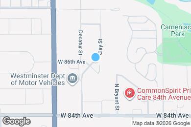 Map image of the property - 2725 W 86th Ave