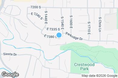 Map image of the property - 1520 E 7380 S