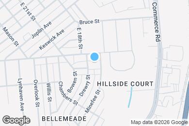 Map image of the property - 1319 Minefee St