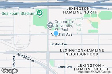 Map image of the property - 1310 Marshall Ave