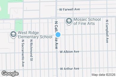 Map image of the property - 6651 N California Ave