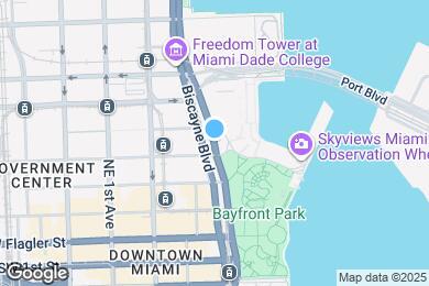 Map image of the property - 325 S Biscayne Blvd