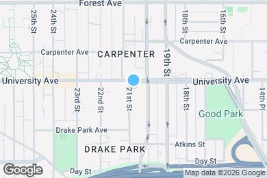 Map image of the property - 1171 21st St