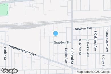 Map image of the property - 256 S Temple Ave