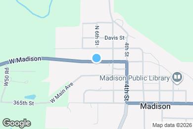 Map image of the property - 601 W Madison