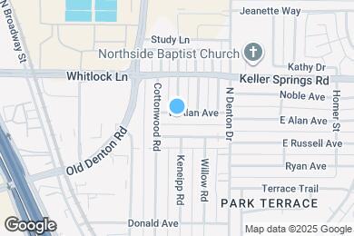 Map image of the property - 1201 W Alan Ave