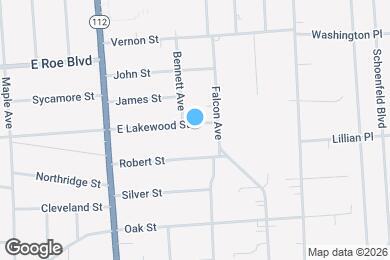 Map image of the property - 210 E Lakewood St