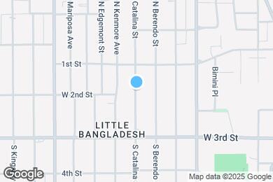 Map image of the property - 160 S Catalina St