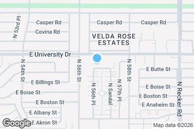 Map image of the property - 5650 E Butte St