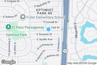 Map image of the property - 2154 E Sesame St