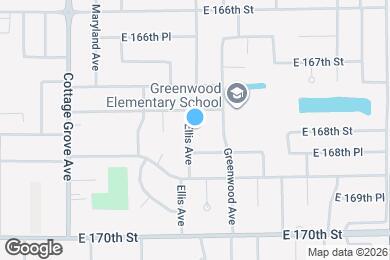 Map image of the property - 16817 Ellis Ave