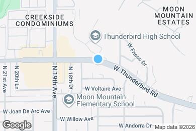 Map image of the property - 1705 W Thunderbird Rd