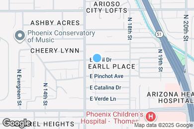 Map image of the property - 1627 E Earll Dr