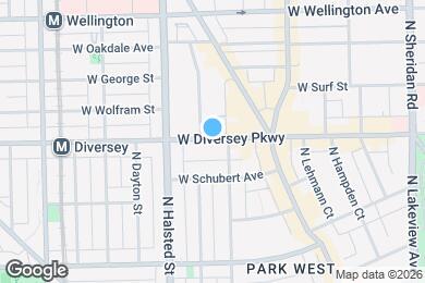 Map image of the property - 713 W Diversey Pkwy